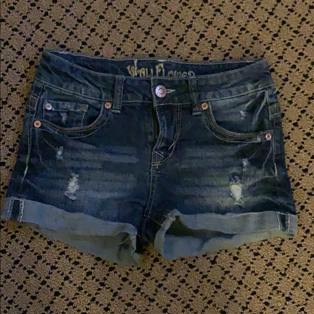 Jean shortie shorts